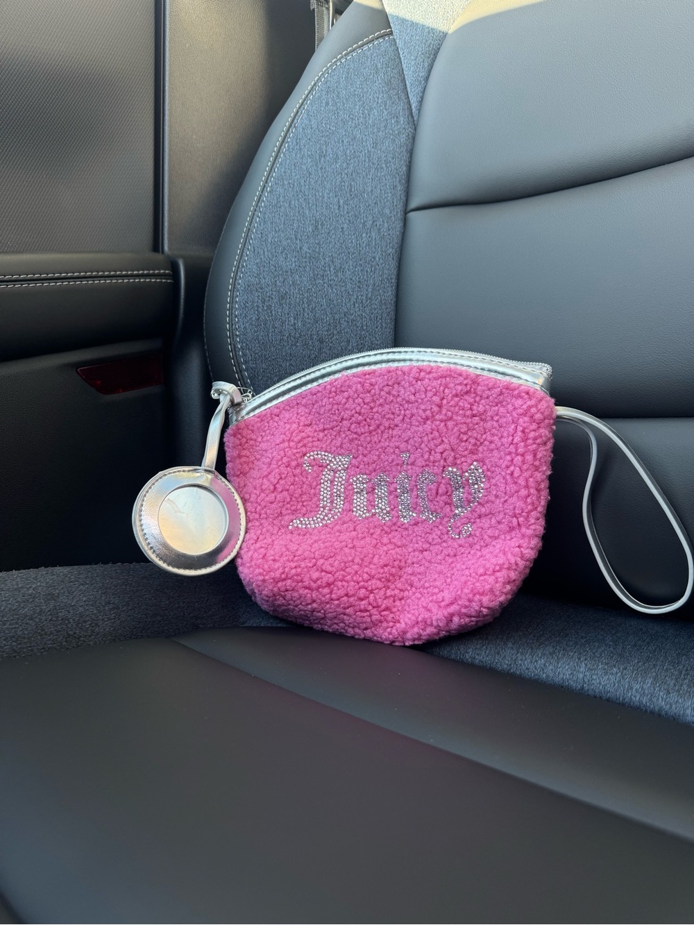 Juicy Couture Pink Sherpa  Pouch